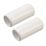 Deta TTE Conduit Couplers 20mm White 2 Pack