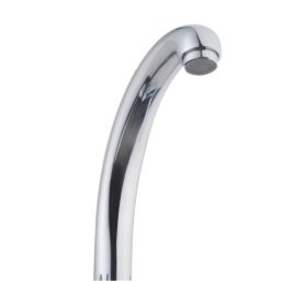 Deck Mounted Dual-Lever Mixer Kitchen Tap Chrome