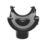FloPlast  uPVC Round Running Outlet Black 112mm x 68mm