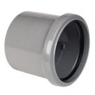 FloPlast  Push-Fit/Solvent Weld Single Socket Pipe Coupler Grey 110mm