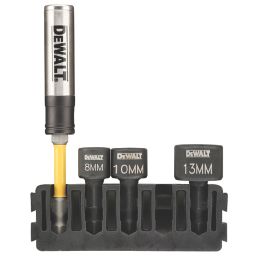 DEWALT  Hex Shank Stubby Nut Driver Bit Holder Set 8mm-13mm 4 Pieces