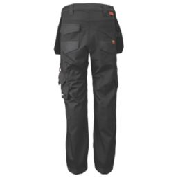 Scruffs Trade Flex Holster Womens Work Trousers Black Size 14 30 L -  Screwfix