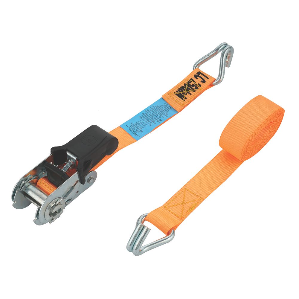 Smith & Locke Ratchet TieDown with JHooks 3m x 25mm Screwfix