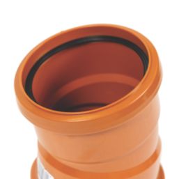 FloPlast Push-Fit 15° Double Socket Bend 110mm