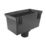 FloPlast  Universal Hopper 65-68mm Black