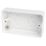 Hager Sollysta WMPB2/28  2-Gang Surface Pattress  Back Box 28mm