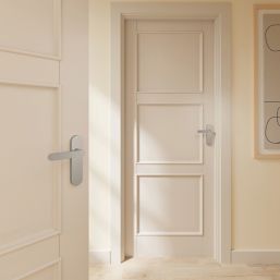 Cooke & Lewis Maugan Lever on Backplate Door Handles Pair Satin Nickel