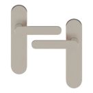 Cooke & Lewis Maugan Lever on Backplate Door Handles Pair Satin Nickel