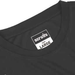 Scruffs Tech Short Sleeve T-Shirt Black 3X Large 53-56" Chest