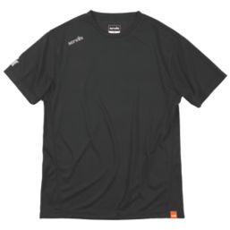 Scruffs Tech Short Sleeve T-Shirt Black 3X Large 53-56" Chest