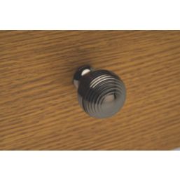Elite Knobs & Handles Reeded Cabinet Knob Black Nickel 30mm