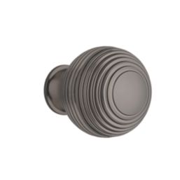 Elite Knobs & Handles Reeded Cabinet Knob Black Nickel 30mm