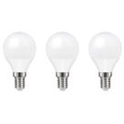 LAP  E14 Mini Globe LED Light Bulb  470lm 4.2W 3 Pack