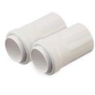 Deta TTE Male Conduit Adaptors 20mm White 2 Pack