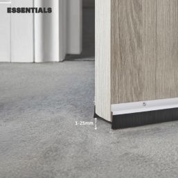 Essentials Draught Excluder Silver 1m