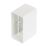 Manrose Rectangular Flat Channel Connector White 100mm