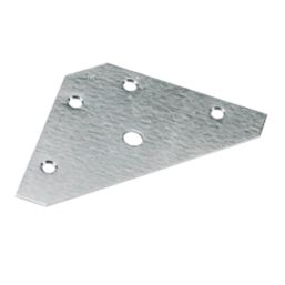 Essentials Corner Plates Zinc-Plated 83mm x 0.9mm x 83mm 10 Pack