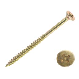 Goldscrew  PZ Double-Countersunk Thread Cutting Multipurpose Screws 6mm x 140mm 50 Pack