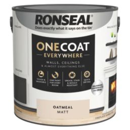 Ronseal 2.5Ltr Oatmeal Matt Emulsion Multi Surface Paint