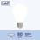 LAP  E27 A60 LED Light Bulb Milky 806lm 4.9W 4 Pack