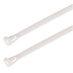 Essentials Non Fire Rated Easy Release Cable Ties Natural 40cm x 0.75cm 100 Pack