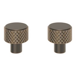 Smith & Locke Damgan Cabinet Knob Antique Brass 25mm