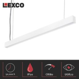 Lexco Castula LED Linear Pendant White 23W 2500lm