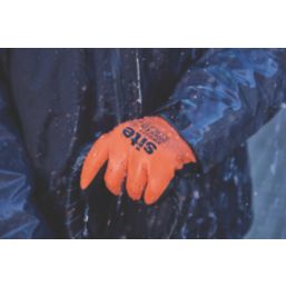 Site SWG227 Thermal Waterproof Gloves Orange / Black X Large