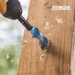 Spyder Stinger Hex Shank Double-Flute Auger Multi-Material Drill Bit Set 3 Pieces