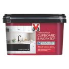 V33 2Ltr Quartz Black Satin Kitchen Cupboard Paint