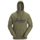 Snickers 2894 Logo Hoodie  Khaki Green Small 36" Chest