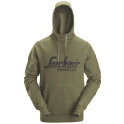 Snickers 2894 Logo Hoodie  Khaki Green Small 36" Chest