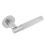 Eclipse Insignia Premium Fire Rated Linear Design Lever On Rose Door Handle Pair Satin Nickel 1 Pair