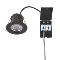 Saxby CosmosEco V3 Fixed  Fire Rated LED Recessed Downlights Black 6W 500lm 6 Pack