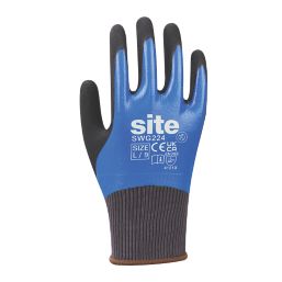 Site  Grip Gloves Blue / Black Large
