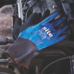 Site  Grip Gloves Blue / Black Large