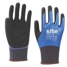 Site  Grip Gloves Blue / Black Large