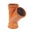FloPlast Push-Fit 45° Triple Socket Equal Junction 110mm
