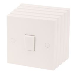 Essentials  10AX 1-Gang 1-Way Light Switch  White  5 Pack