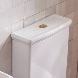 Trade Dual-Flush Close Couple Cistern Flushing Button Brushed Brass