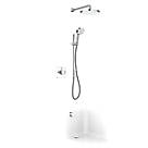 Mira Evoco Rear-Fed Concealed Chrome Thermostatic Built-In Mixer Shower with Diverter & Bath Fill