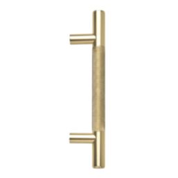 Elite Knobs & Handles Kensington Knurled T Bar Handle Brushed Brass 148mm