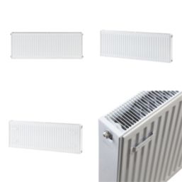 Flomasta 400mm x 1100mm 4571BTU White Type 22 Convector Radiator