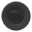Flomasta Unslotted Captive Basin Waste Matt Black 65mm