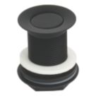 Flomasta Unslotted Captive Basin Waste Matt Black 65mm