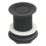 Flomasta Unslotted Captive Basin Waste Matt Black 65mm