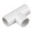 FloPlast Tees White 21.5mm 5 Pack