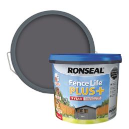 Ronseal Fence Life Plus 9Ltr Slate Shed & Fence Paint