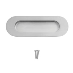 Eurospec Oval Flush Pull Handle 120mm Satin Stainless Steel