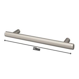 Smith & Locke Damgan T Bar Cabinet Handle Satin Nickel 168mm